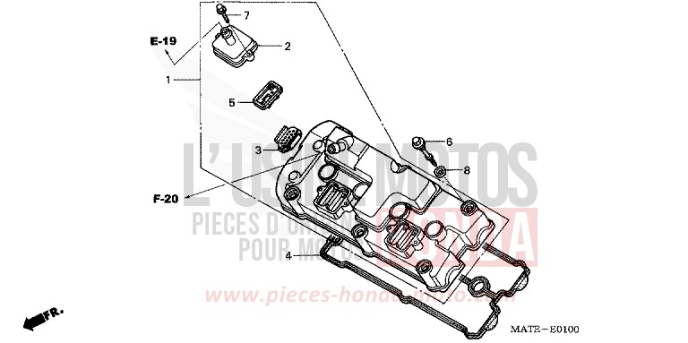 CYLINDER HEAD COVER for Super Blackbird CANDY PHOENIX BLUE (PB284H) from 2005